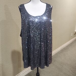 Lane Bryant Black Sleeveless Top